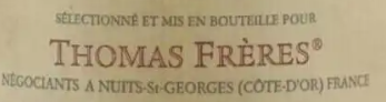(image for) Thomas Freres CHASSAGNE MONTRACHET ROUGE 1995 (GL)